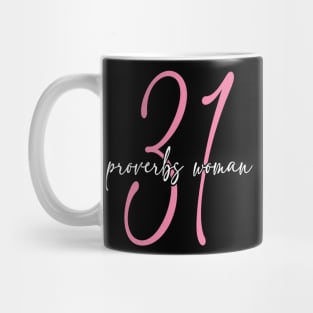 Proverbs Thirty One Woman Script Mug